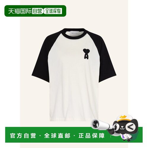 1h可退 香港直邮Ami Paris 女士T恤 100300773313000 CO 白色 T-s