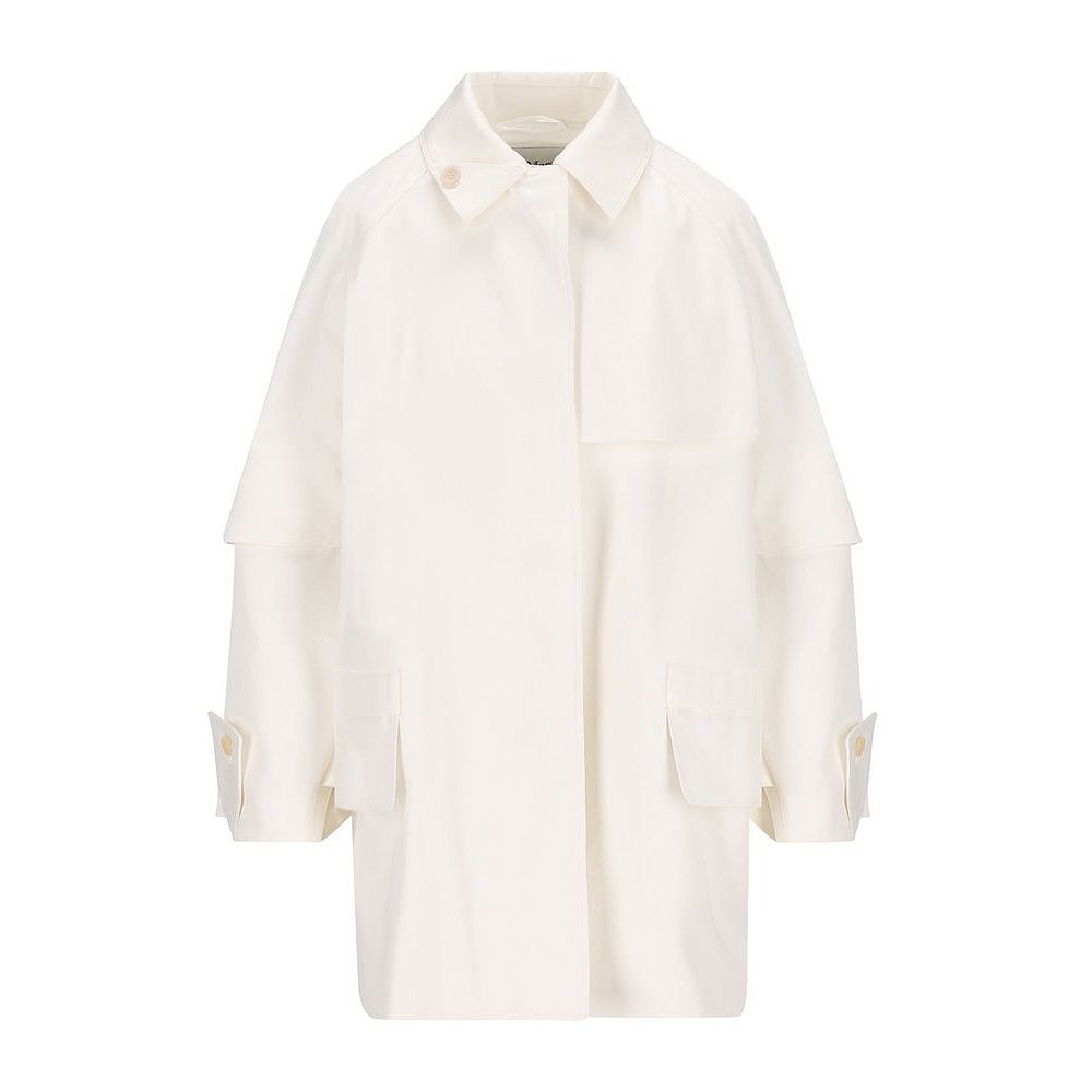 潮奢 MaxMara 麦斯玛拉 女士 纽扣细节长袖大衣 2511021053600