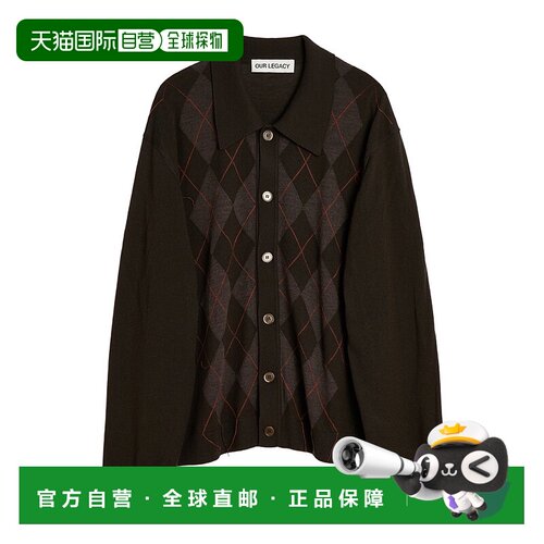 香港直邮Our Legacy 菱形花纹针织衫 M4253EP开衫