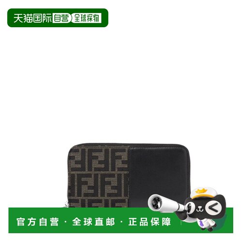 香港直邮Fendi 芬迪 男士 FF 提花环绕式拉链包袋 7M0210B139