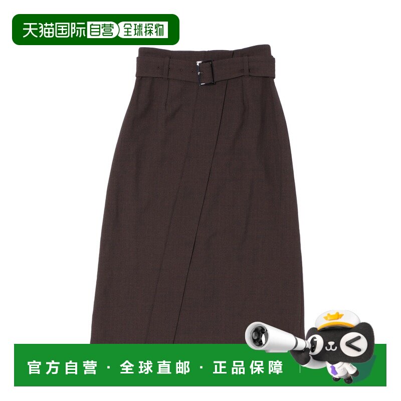 日本直邮DRESSLAVE 女装 A字中长款裹身裙 宽版腰带设计 91710407