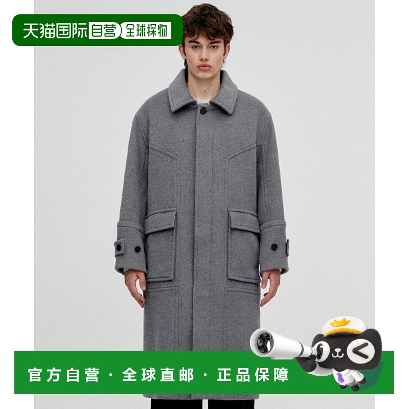 韩国直邮VIVASTUDIO 男士外套DIVIDE BALMACAN COAT [MELANGE GRA