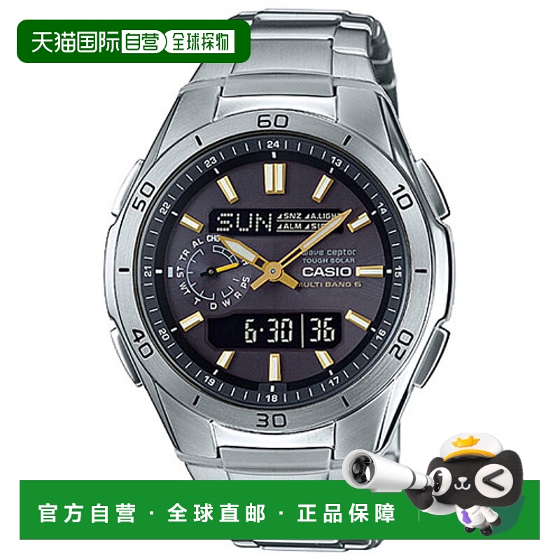 日本直邮CASIO WVA-M650D-1A2JF波感受器太阳能男款WVAM650D1A2JF