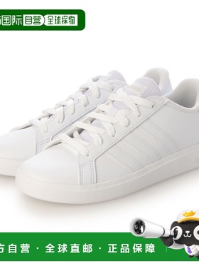 日本直邮adidas GRANDCOURT 2.0K（鞋款 白色/鞋款 白色/灰色）