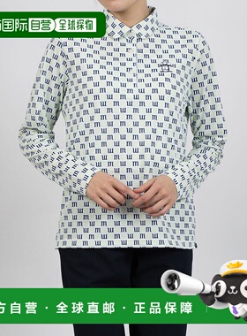 日本直邮Munsingwear Sunscreen NIR 长袖印花polo衫 [M01871EW01