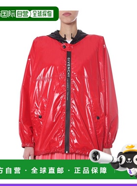 香港直邮GIVENCHY 女士西服 BW0094101L600 SS2021 红色 拉链连帽