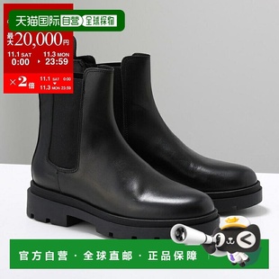 FU6475 女士侧边松紧带切尔西靴 皮革轻便 RUSCONI 日本直邮FABIO