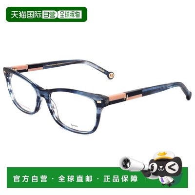 自营Carolina Herrera Women's 54 mm Blue Opticals - blue horn