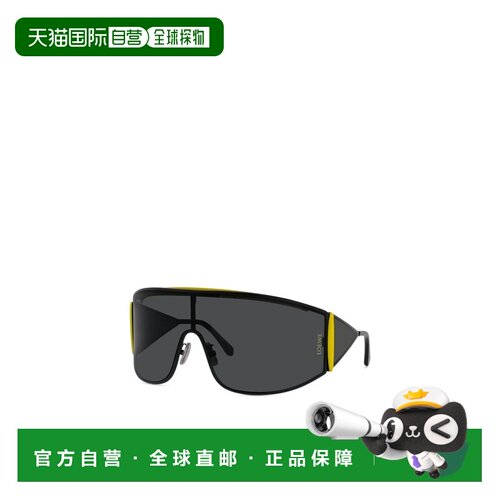 香港直邮LOEWE 男士眼镜 LW40202U02A AW2026 黑色 面罩式太阳镜