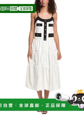 自营 Beulah Midi连衣裙-白色 美国奥莱直发