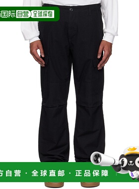 1h可退 香港直邮潮奢 CARHARTT WIP 男士 黑色 Aviation 工装裤 I