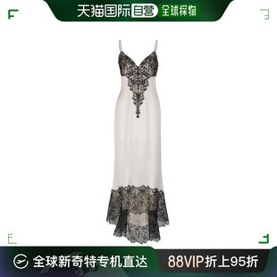 女士 香港直邮潮奢 巴尔曼 CF1RN135VB01 Balmain 蕾丝细节连衣裙
