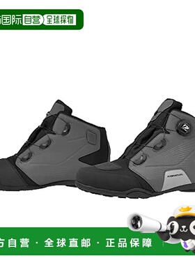 【日本直邮】Komine Dial Fit WP骑行鞋BK-096 灰色/黑色摩托车 2