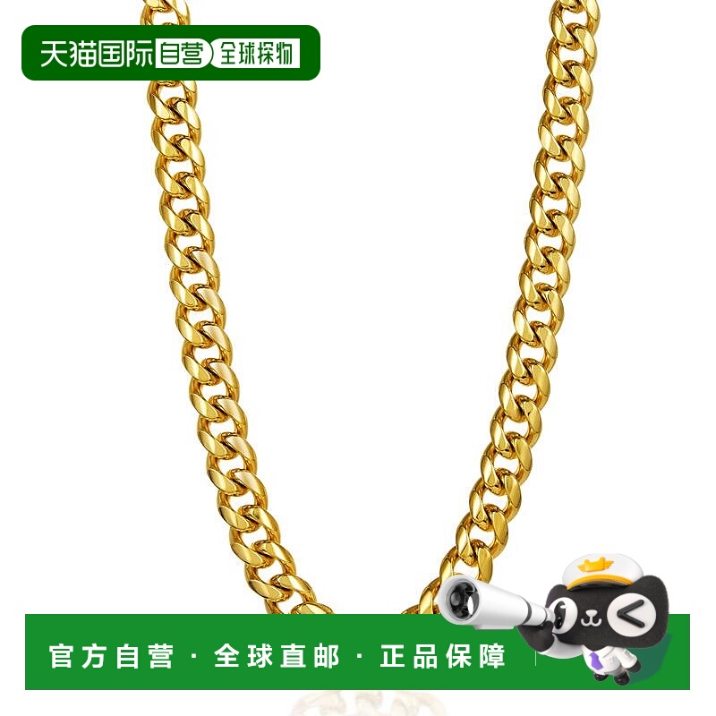 自营 Crucible Los Angeles 男士 14 毫米不锈钢项链 - 金色 美国