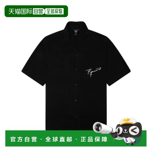 香港直邮Represent 男士衬衫 MLM101200JETBLACK AW支付后1h可退