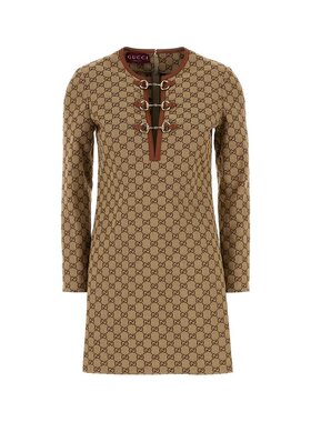 GUCCI 女士连衣裙 820404Z8BZA2190-1 SS2025 绿色 Gucci Dress