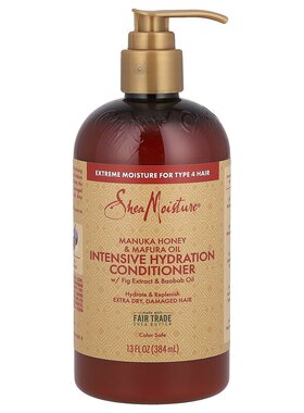 美国直邮Shea Moisture蜂蜜马福拉油护发素深层补水滋养光润384ml