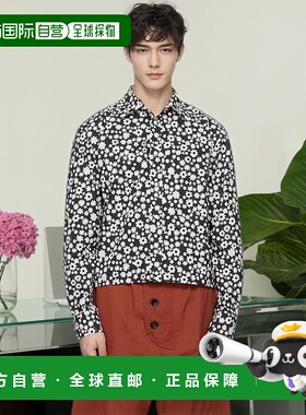 香港直邮Marni 玛尼 男士 黑色 Pop Fields 衬衫 CUMU0337S0UTC46