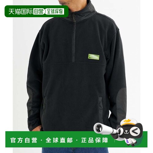 日本直邮BILLABONG 男士抓绒夹克 ADIV BOUNDARY MOCK 黑色