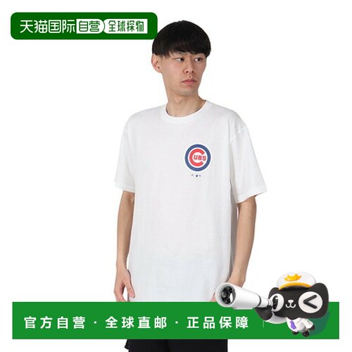 日本直邮MLB男款球衣短袖T恤小熊队ML0125SS0010-CUBS-WHT