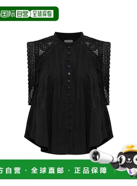 香港直邮ISABEL MARANT ÉTOILE 女士背心吊带 HT0686FAC3J05EBLAC