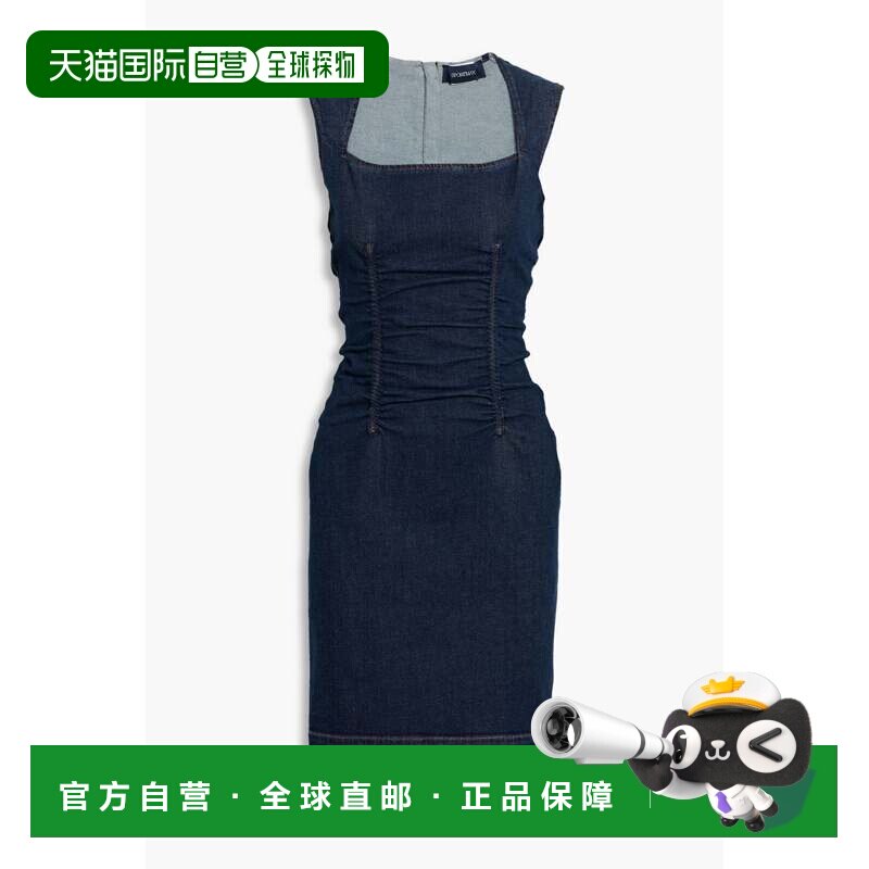 香港直邮Sportmax 斯宝麦斯 女士 褶皱牛仔连衣裙 2226024506001M
