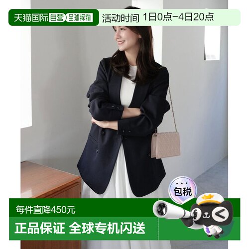日本直邮cle blatt 女装 软裁剪双排扣西装外套 2262070400