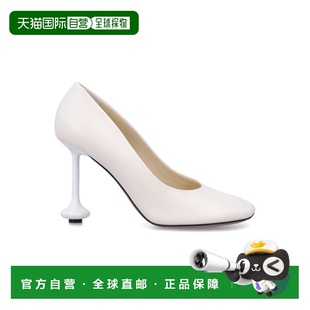 香港直邮LOEWE 女士高跟鞋 LLSTS01X032100 AW2025 白色 Toy pump