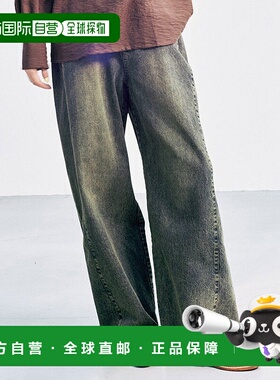 1h可退 日本直邮MEDE19F 女士侧边褶皱宽松牛仔裤 366416新款