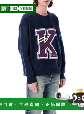 香港直邮KENZO 男士卫衣 FD55SW4944MB77 CO 黑色 刺绣卫衣