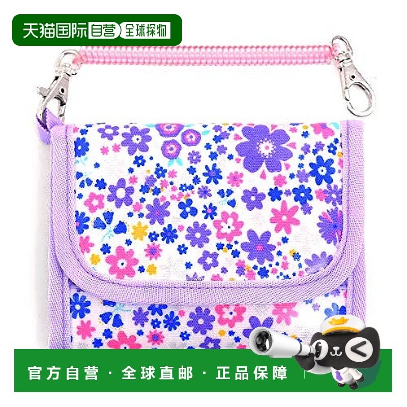 【日本直邮】Colorful Candy Style 儿童用钱包 浅色花朵 蓝色
