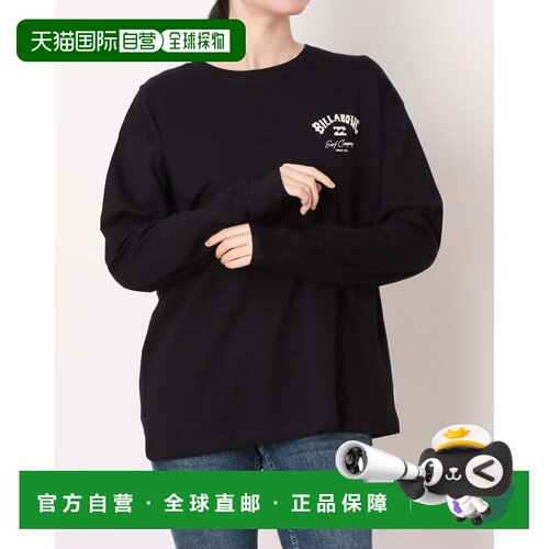 日本直邮BILLABONG 女士户外休闲长袖T恤 SQUARE LOGO BOY FIT LS