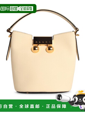 香港直邮Marni 中号“Trunkaroo”皮革单肩包 SCMP0081U0P8185