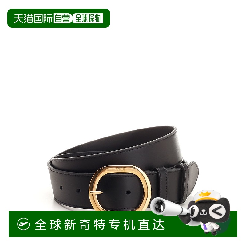 1h可退 香港直邮潮奢 Celine 思琳 女士 徽标腰带 45BEX3AJG牛皮