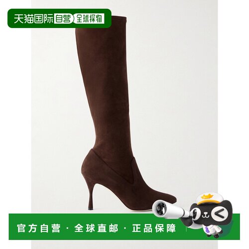 香港直邮MANOLO BLAHNIK 莫罗 伯拉尼克 女士 Pamfilo 90 弹力绒