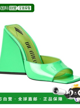 自营 The Attico Devon 漆皮凉鞋 - 绿色 单鞋美国直发奥莱