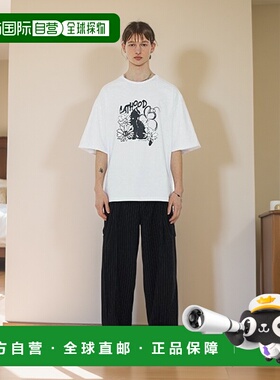 韩国直邮MIMTHEWARDROBE男士T恤MW221RT2BK_1 CATHOOD UV FLOWER