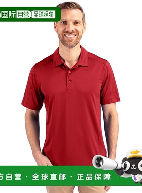 自营 cutter & buckCutter&Buck Prospect纹理弹力男式短袖翻领衬