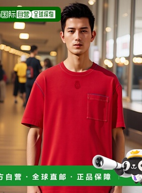 香港直邮ALEXANDER MCQUEEN 男士T恤 815068QTAC60634 SS2025男装