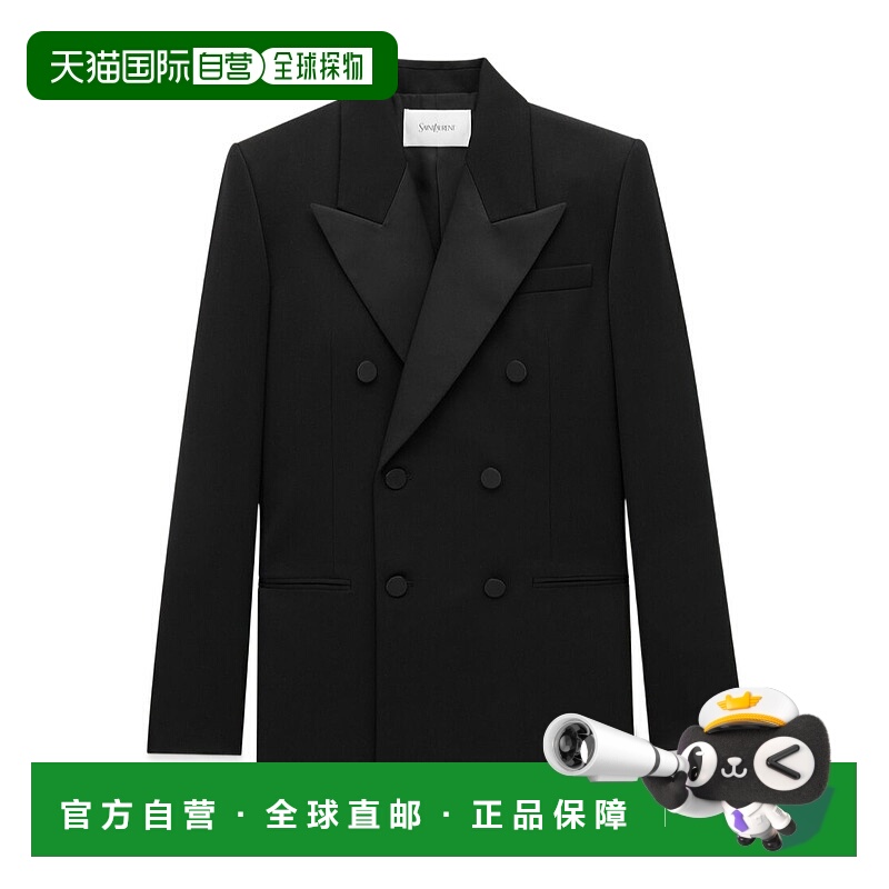 香港直邮Saint Laurent 长袖羊毛西装外套 811432Y7E63