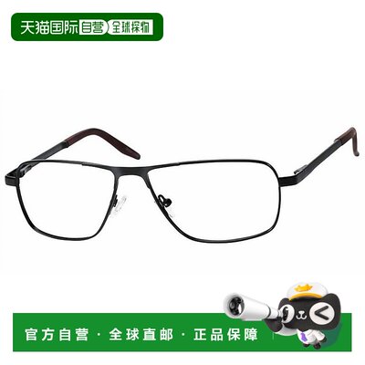 自营haggarMen's Hac121 Rectangle Eyeglasses In Mt. Black- m
