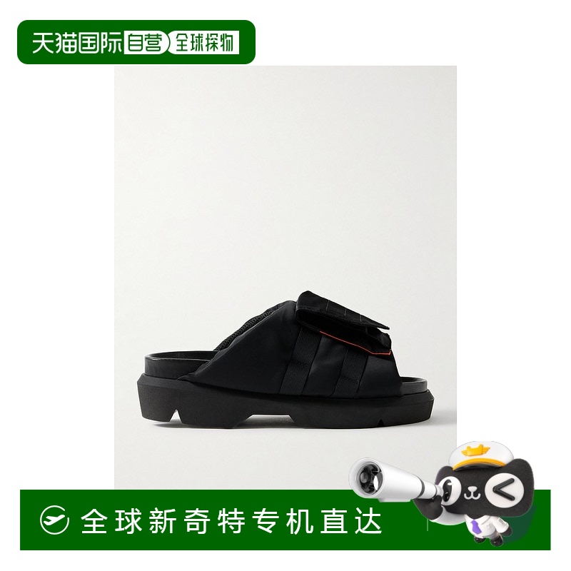 1h可退 香港直邮Sacai 男士 Shell 网状装饰凉拖 2403383M001