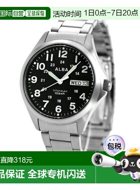 日本直邮 SEIKO ALBA 男士手表品牌日历钛 AQPJ402 SEIKO ALBA 石