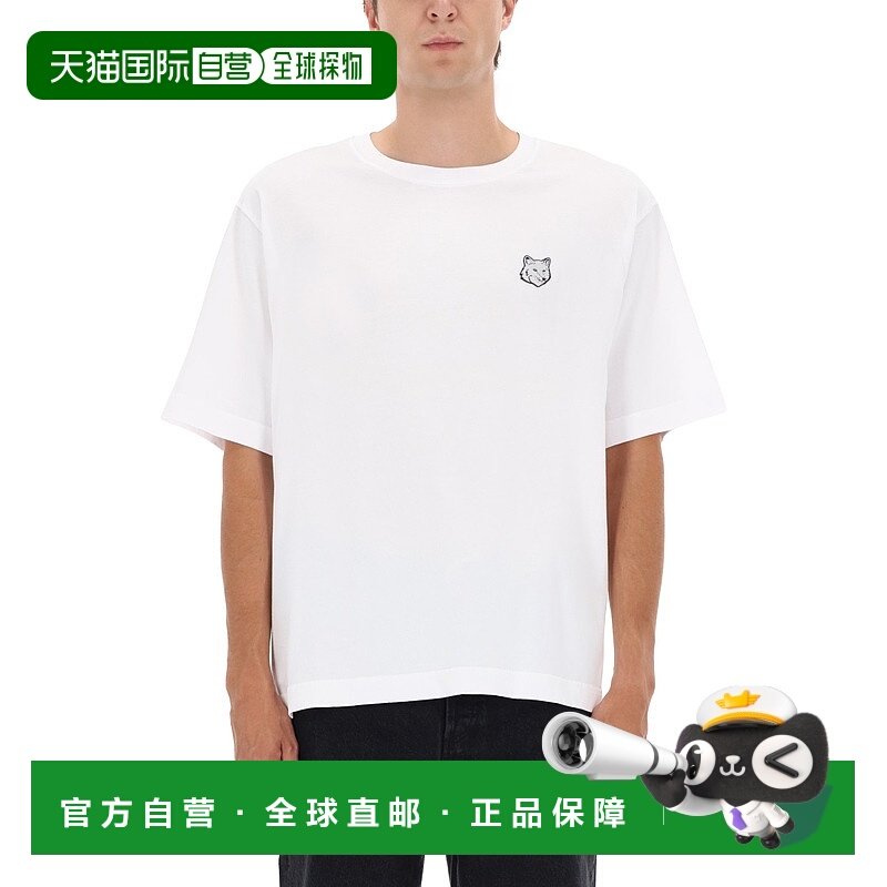 香港直邮MAISON KITSUNE 男士 狐狸頭大 T 卹 PM00109KJ0119短袖,男装,T恤,淘宝优惠券,粉丝福利购,淘宝优惠卷