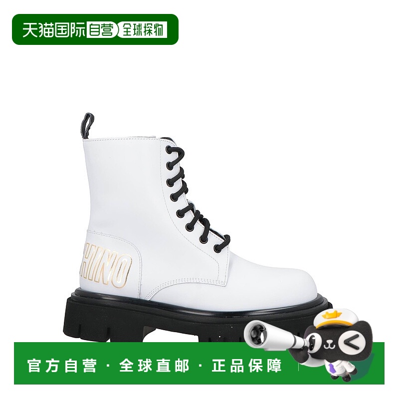 1h可退 香港直邮Moschino 莫斯奇诺 女士 脚踝靴 white白色 舒适