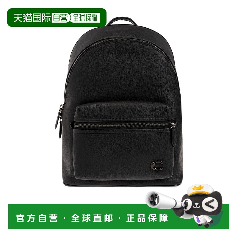 1h可退 香港直邮COACH 男士双肩包 CP161BLK SS2024 黑色新款蔻驰