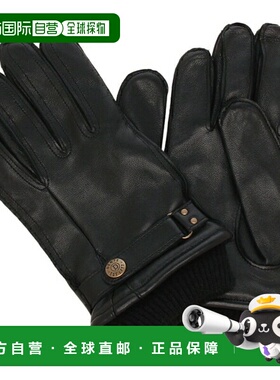 日本直邮Dents Penrith 男士黑色真皮手套DENTS 5-9018