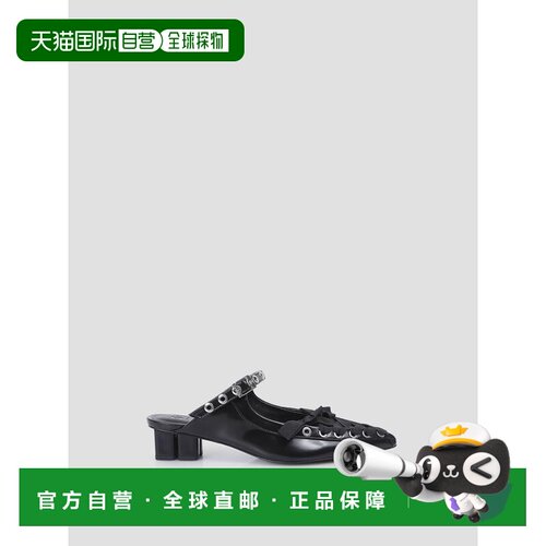 香港直邮GANNI 女士凉鞋 B1030055099 SS2026 黑色 EYELETS LACE