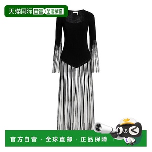 蔻依 舒 1h可退 Chloe 連衣裙 black黑色 長(zhǎng)款 香港直郵潮奢 女士