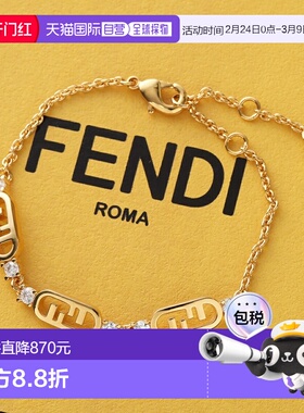 日本直邮FENDI OLOCK 水晶链手链 (8AL183 ATEP) 女士款F089U/SOF
